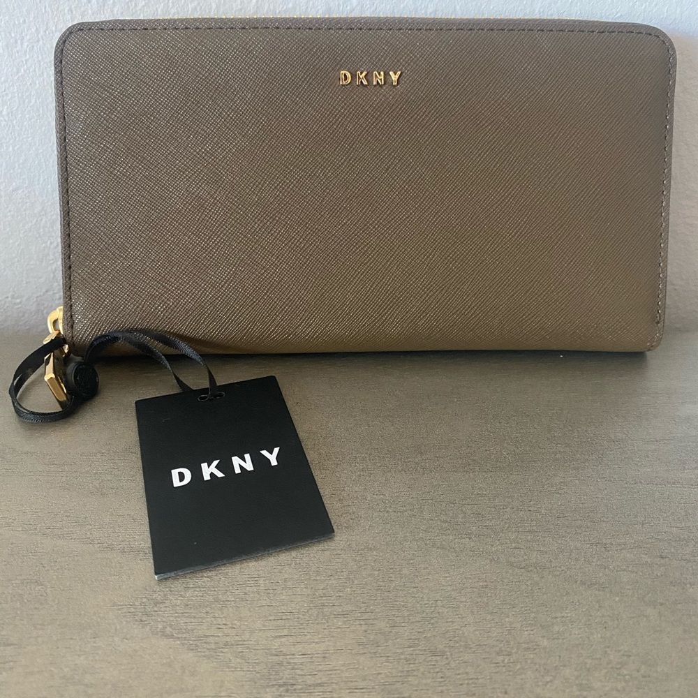 Brand new brown DKNY full-size wallet